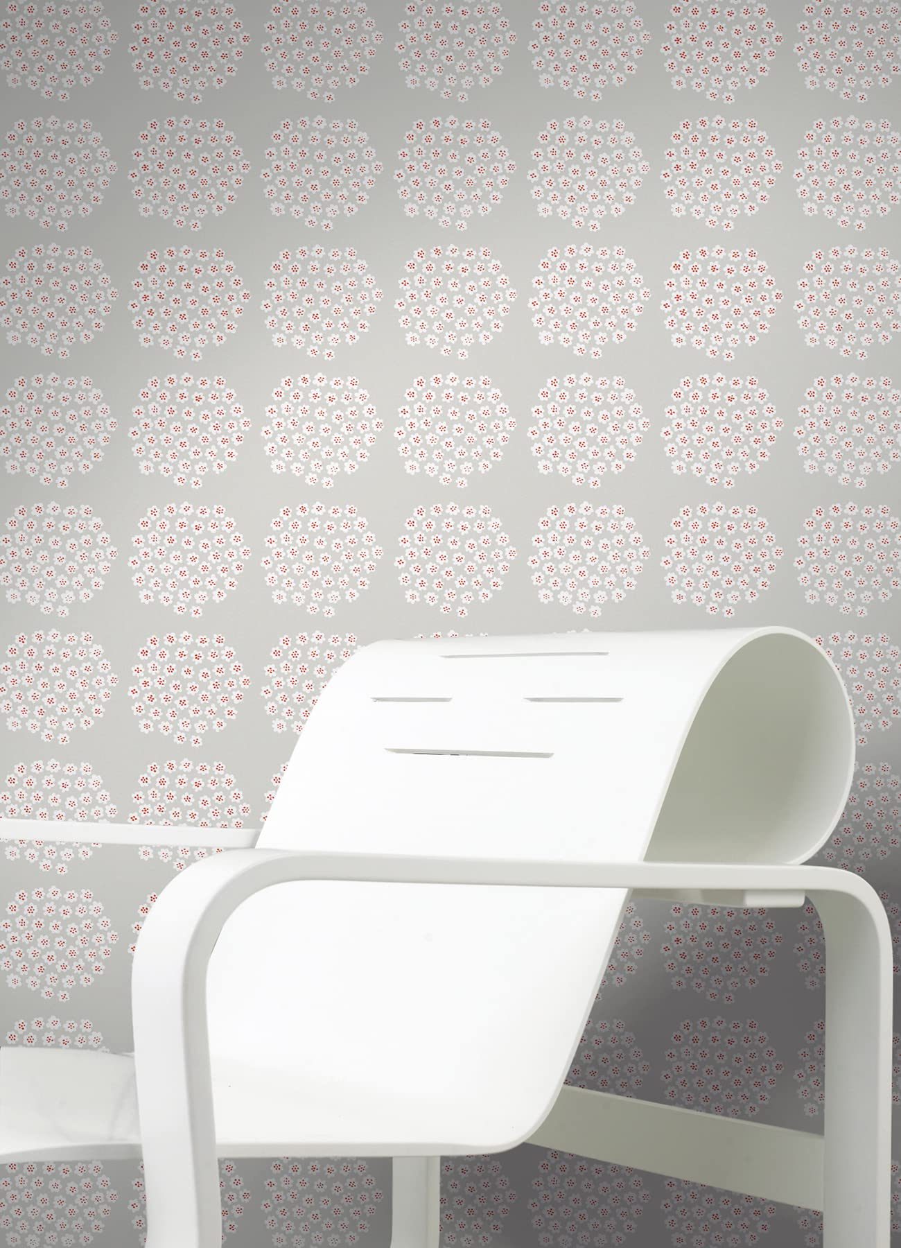Marimekko Grey Puketti Peel & Stick Wallpaper - Image 4