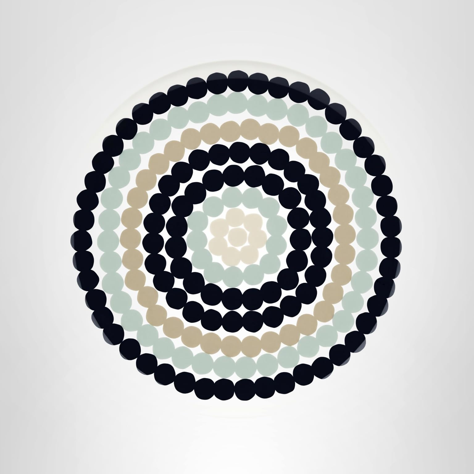 MARIMEKKO Oiva Räsymatto Dinner Plate – Refine Your Kitchen Décor with Our Iconic White Stoneware – Stylish Porcelain Dinner Plates to Elevate Your Dining Experience (8-inch Diameter) - Image 4