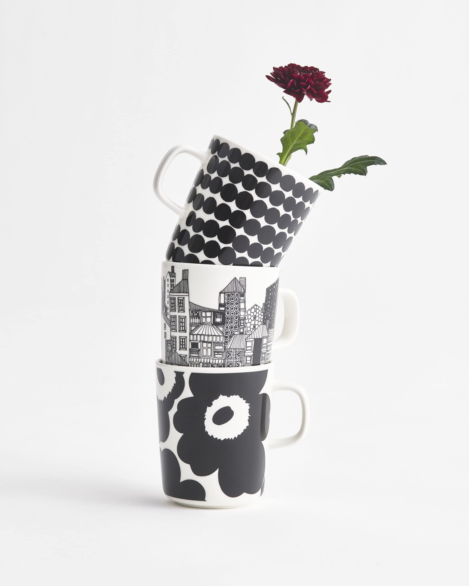 MARIMEKKO - Oiva Siirtolapuutarha Coffee Mug (8.8oz, City Print) - Image 3