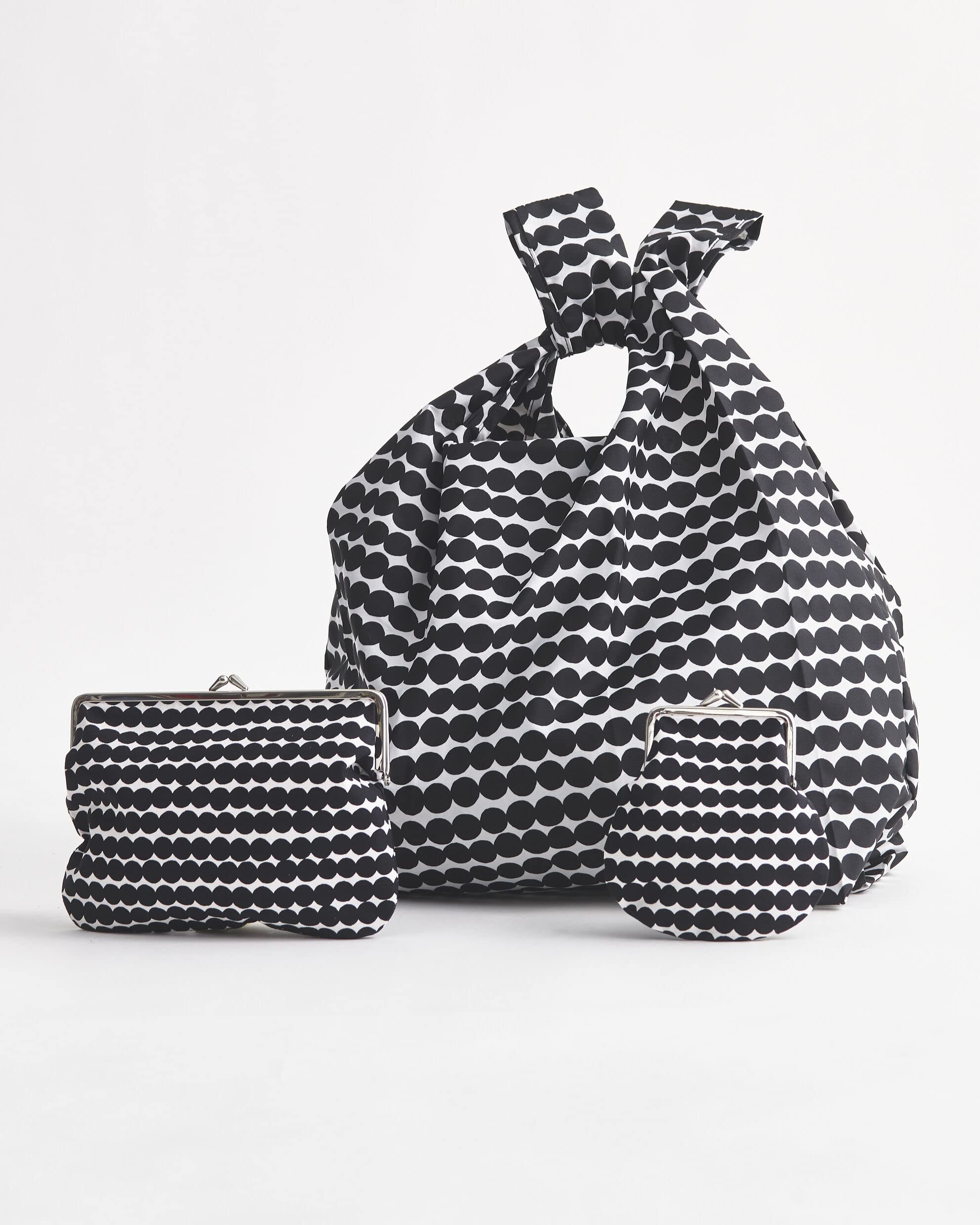 MARIMEKKO Räsymatto Coin Purse (Black and White) – Stylish and Versatile Purse and Wallet to Include in your Daily Essentials – 8” x 6” - Image 4