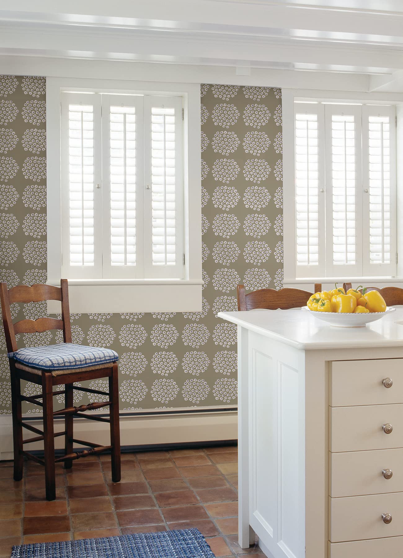 Marimekko Taupe Puketti Peel & Stick Wallpaper - Image 3