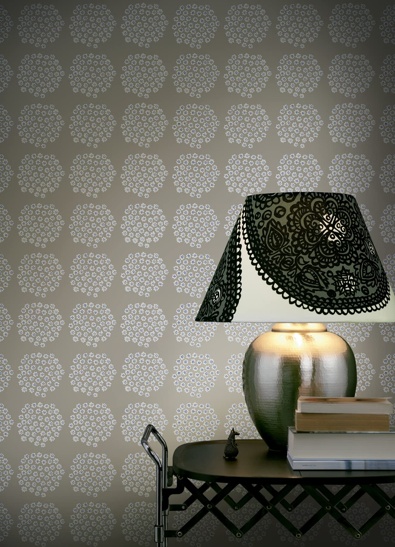 Marimekko Taupe Puketti Peel & Stick Wallpaper - Image 4