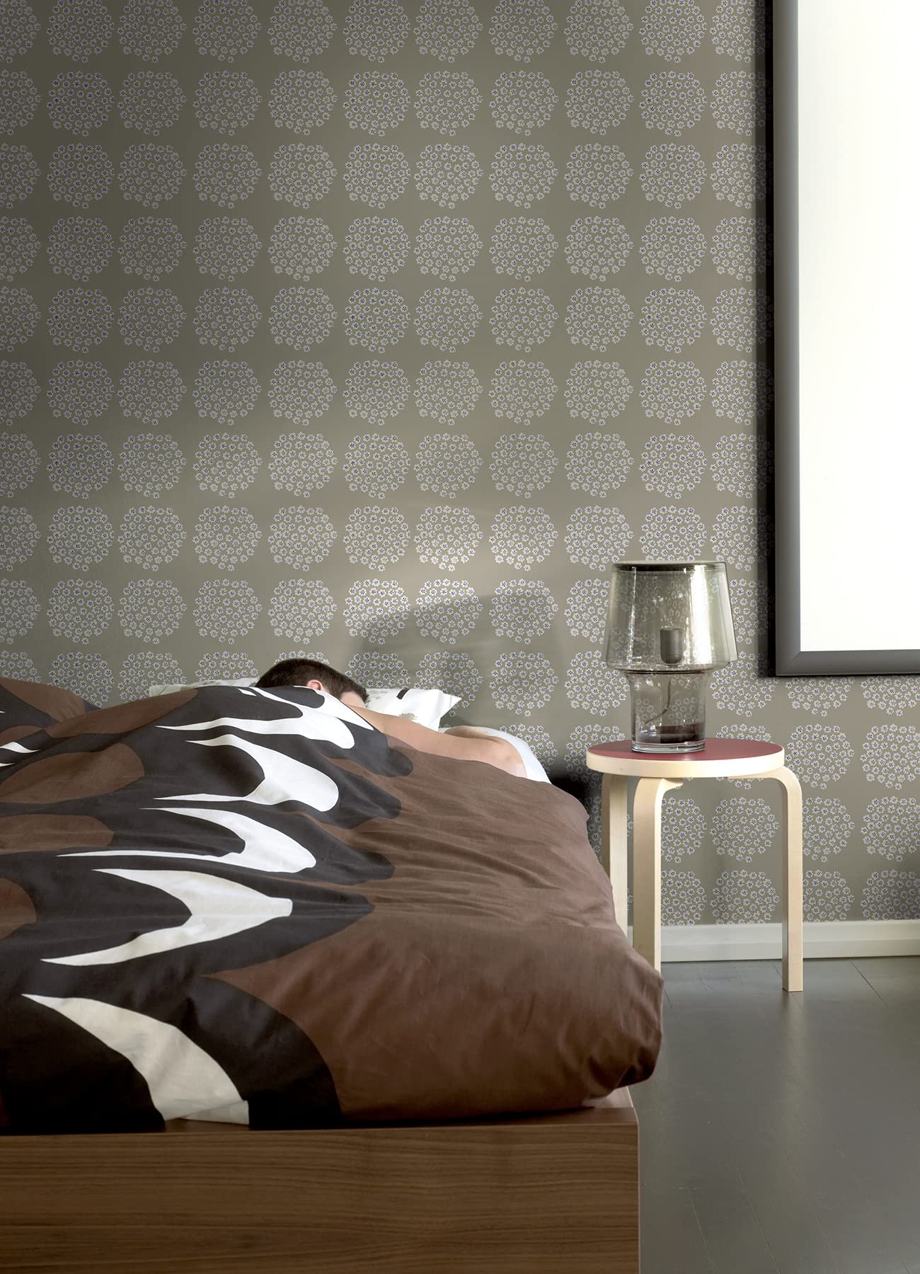 Marimekko Taupe Puketti Peel & Stick Wallpaper - Image 5