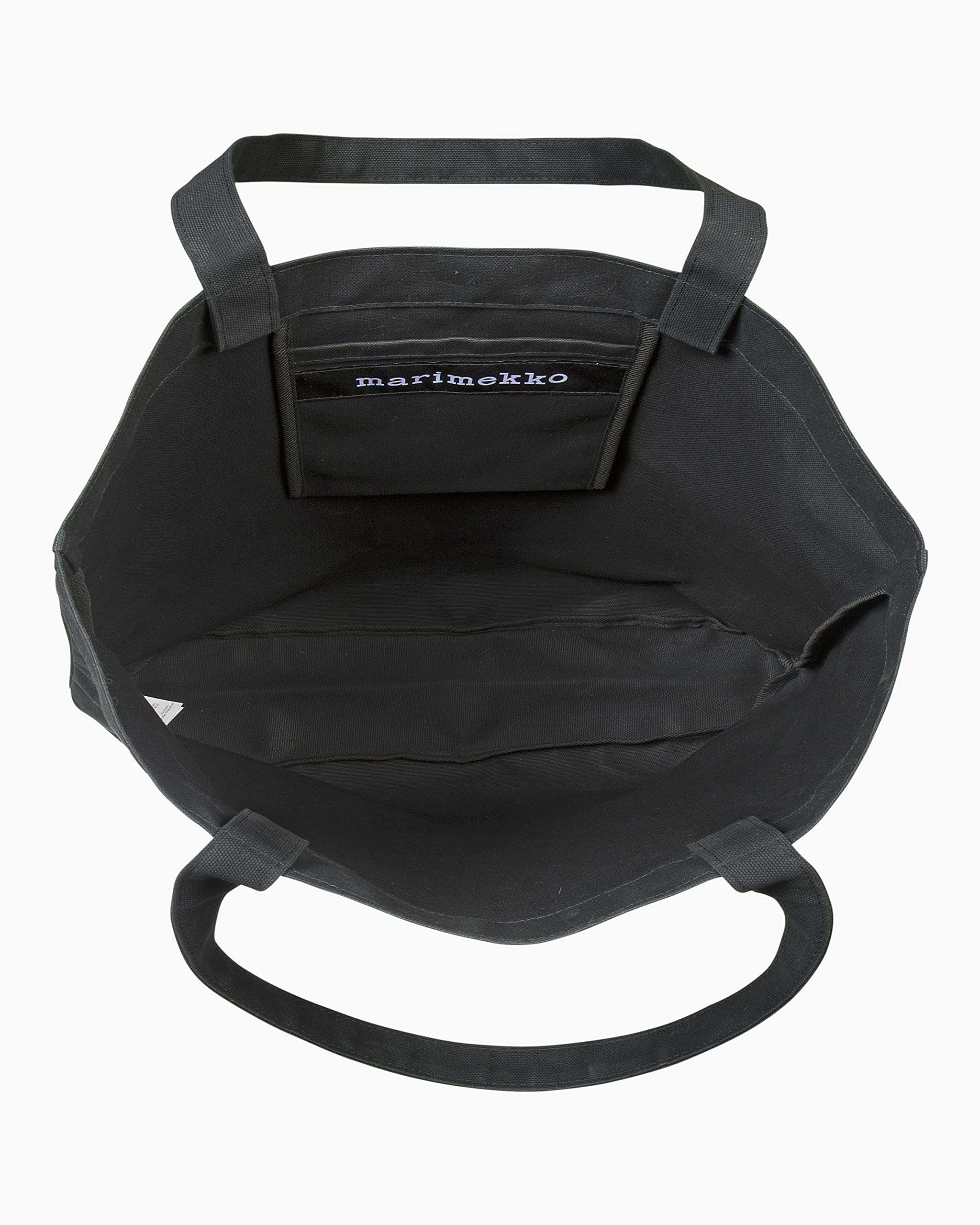 MARIMEKKO Torna Unikko Cotton Tote Bag (Black and White) – Large Tote Bag to Include in your Daily Essentials – 18” x 15” x 5” - Image 5