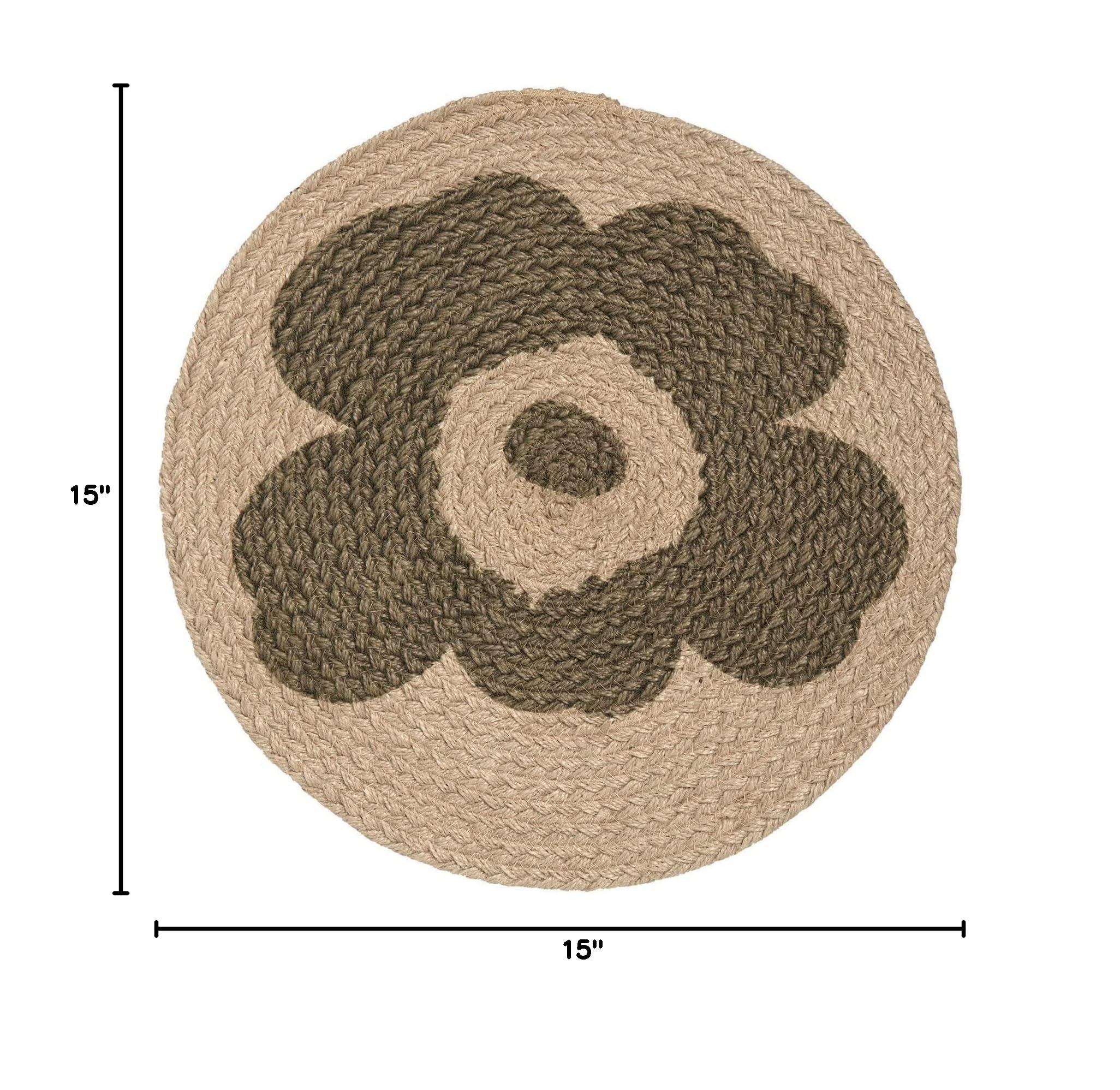 MARIMEKKO Unikko Jute Placemat — Refine Your Dining Room with Our Iconic Table Decor — Stylish Jute Placemats to Elevate Your Dining Experience (15 in Diameter) - Image 6